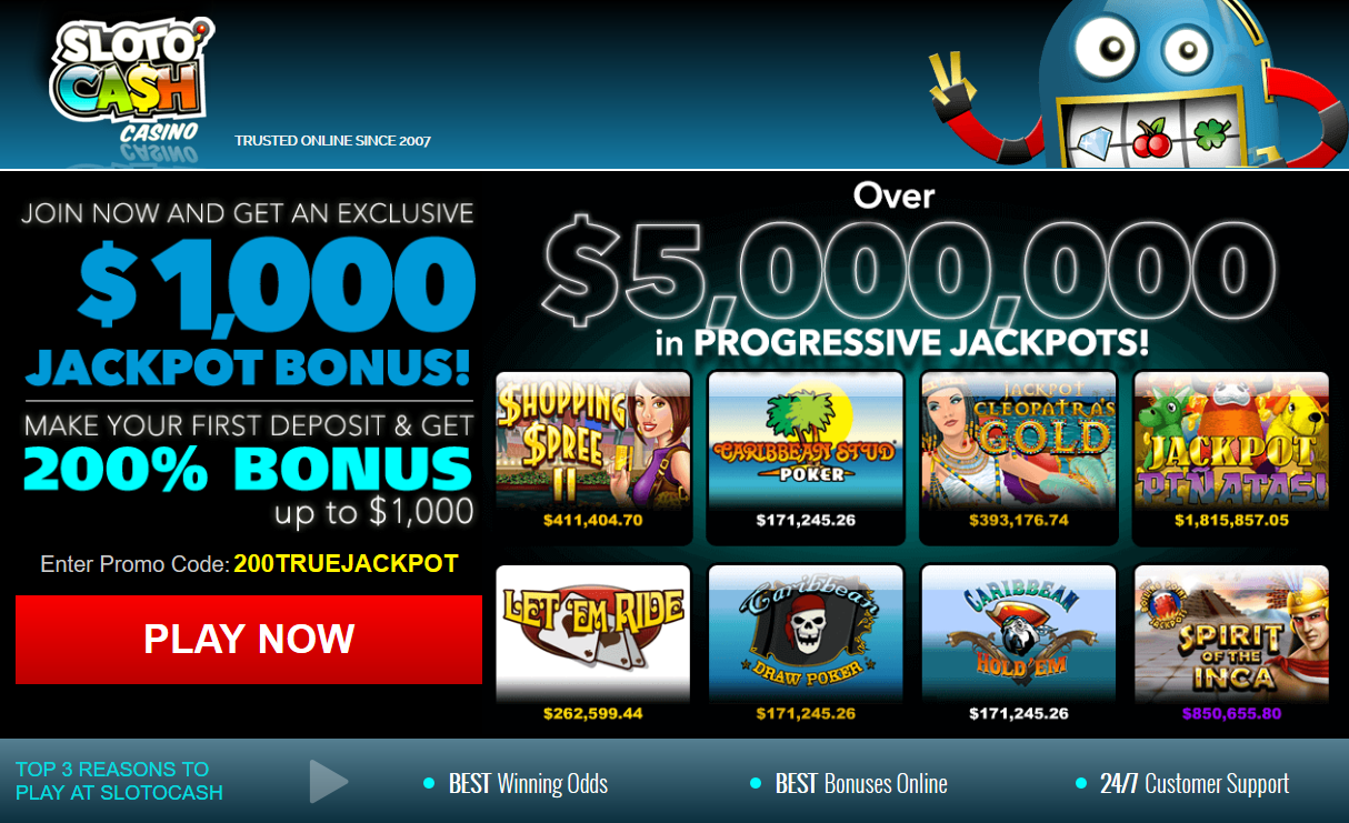 200jackpot - Sloto Cash
                                        Casino