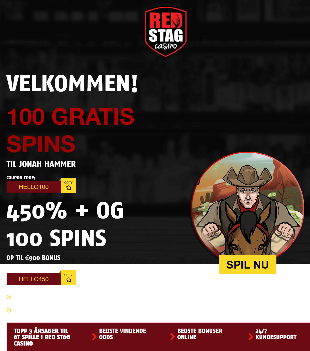 Red
                                        Stag 100 Free Spins
