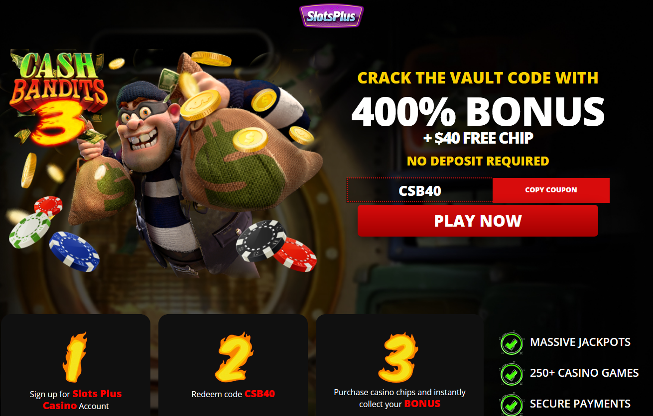 400% WELCOME
                                BONUS + $40 FREE CHIP